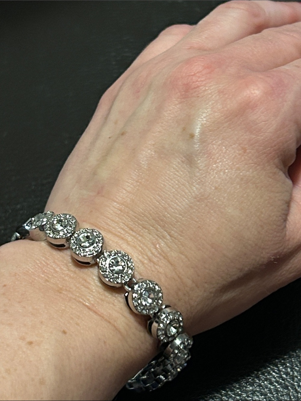 Silver CZ Bezel Tennis Bracelet - Classic Sparkle